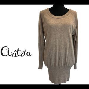 Aritzia Talula brown cashmere rabbit Angora hair sweater size small 🔥